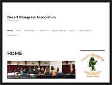 Tablet Screenshot of desertbluegrass.org